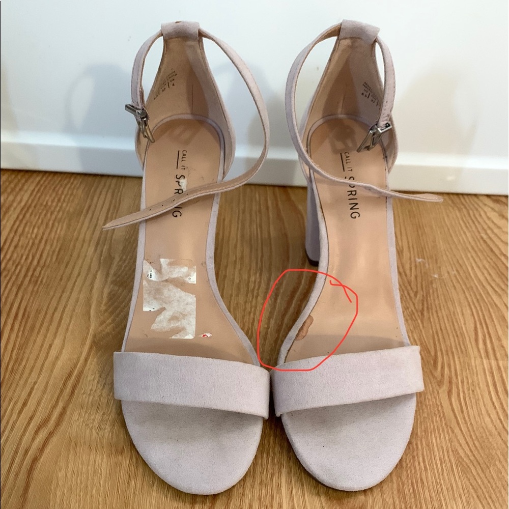 Call It Spring Block Heel Sandal Size 6.5 - image 2